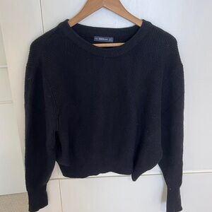 Zara Crewneck Batwing Cropped Sweater